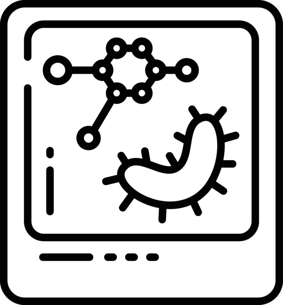 les bactéries et virus contour illustration vecteur