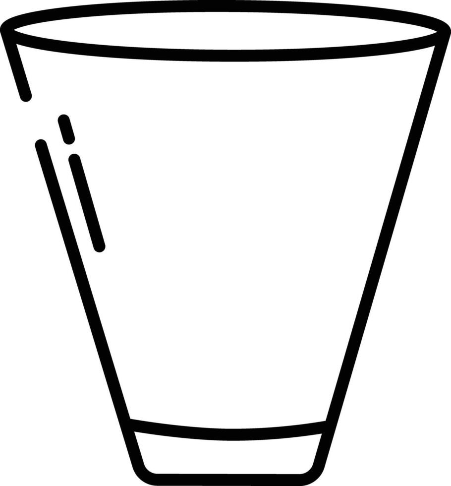 bar verre contour illustration vecteur