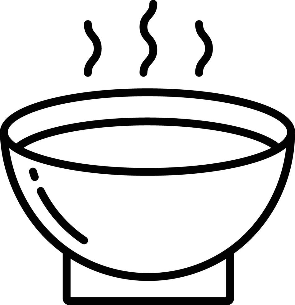 soupe contour illustration vecteur