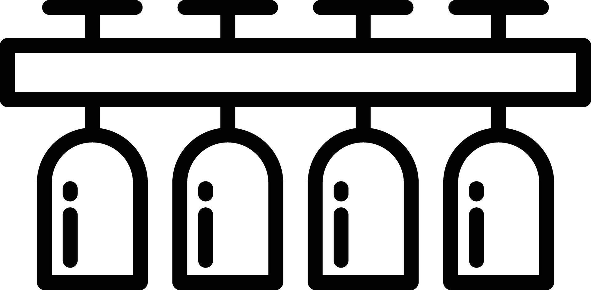 bar verre contour illustration vecteur