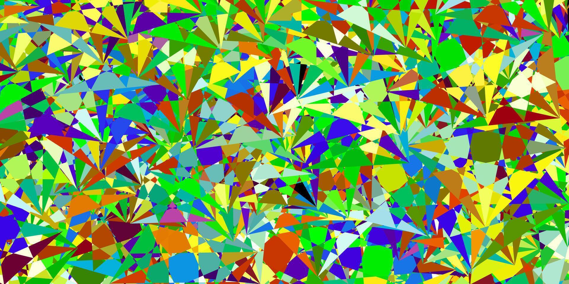 foncé multicolore Contexte avec Triangles. vecteur