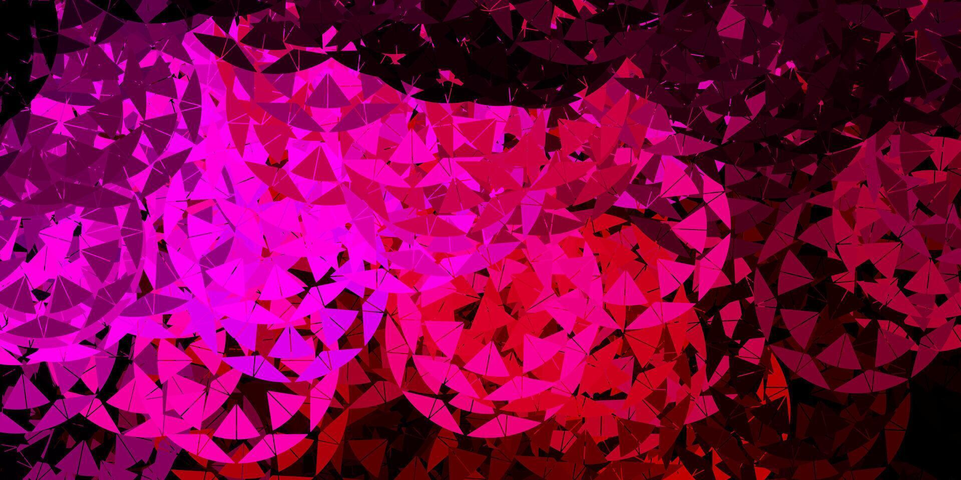 foncé rose Contexte avec polygonal formes. vecteur