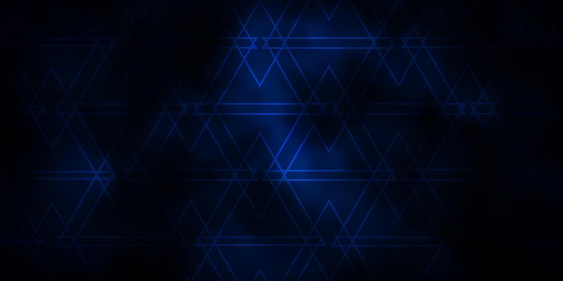 foncé bleu modèle avec cristaux, Triangles. vecteur