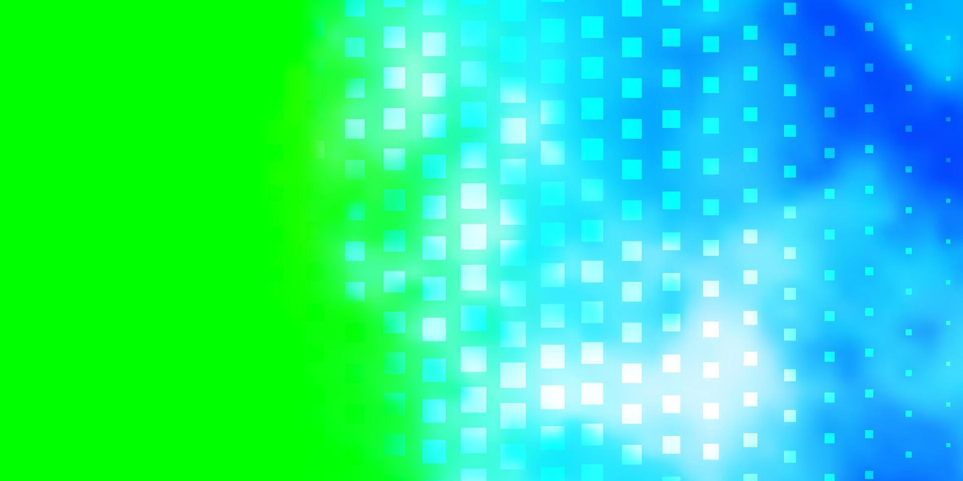 lumière bleu, vert modèle avec rectangles. vecteur