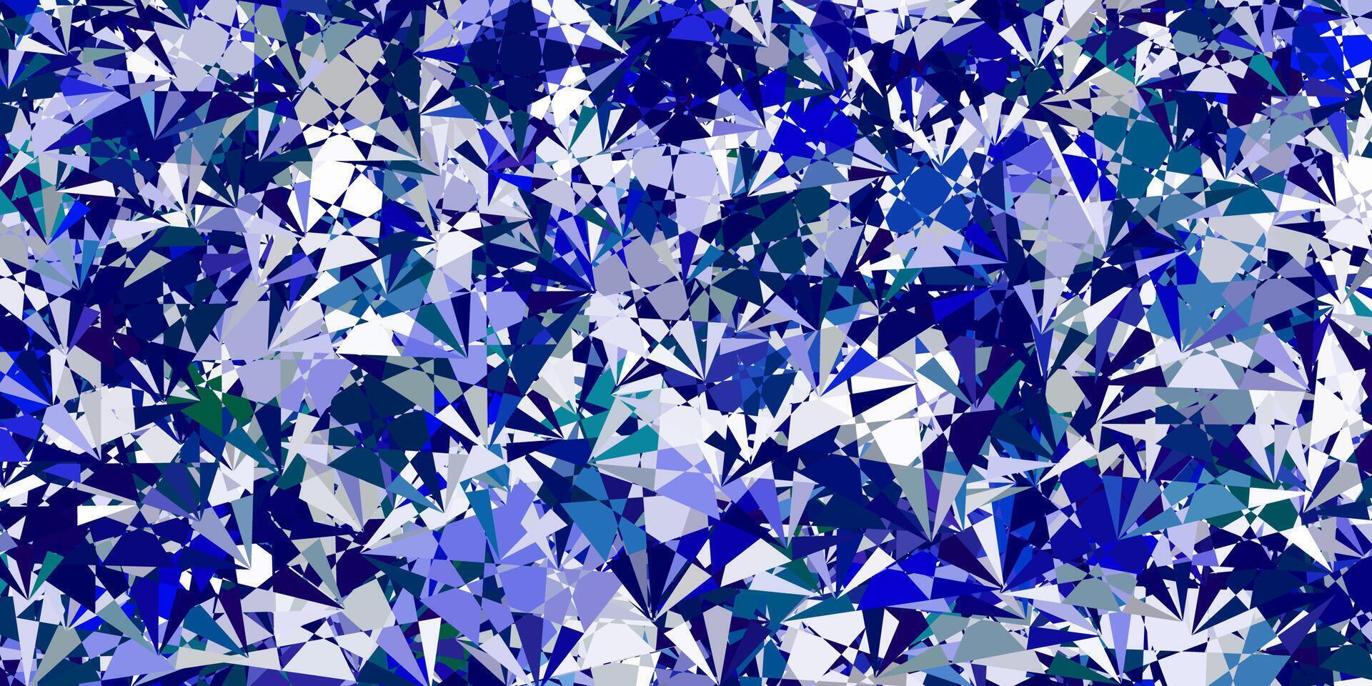 lumière bleu, vert modèle avec polygonal formes. vecteur