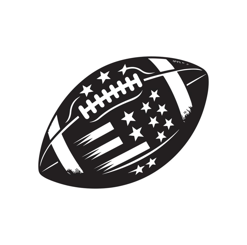 américain Football silhouette style vecteur