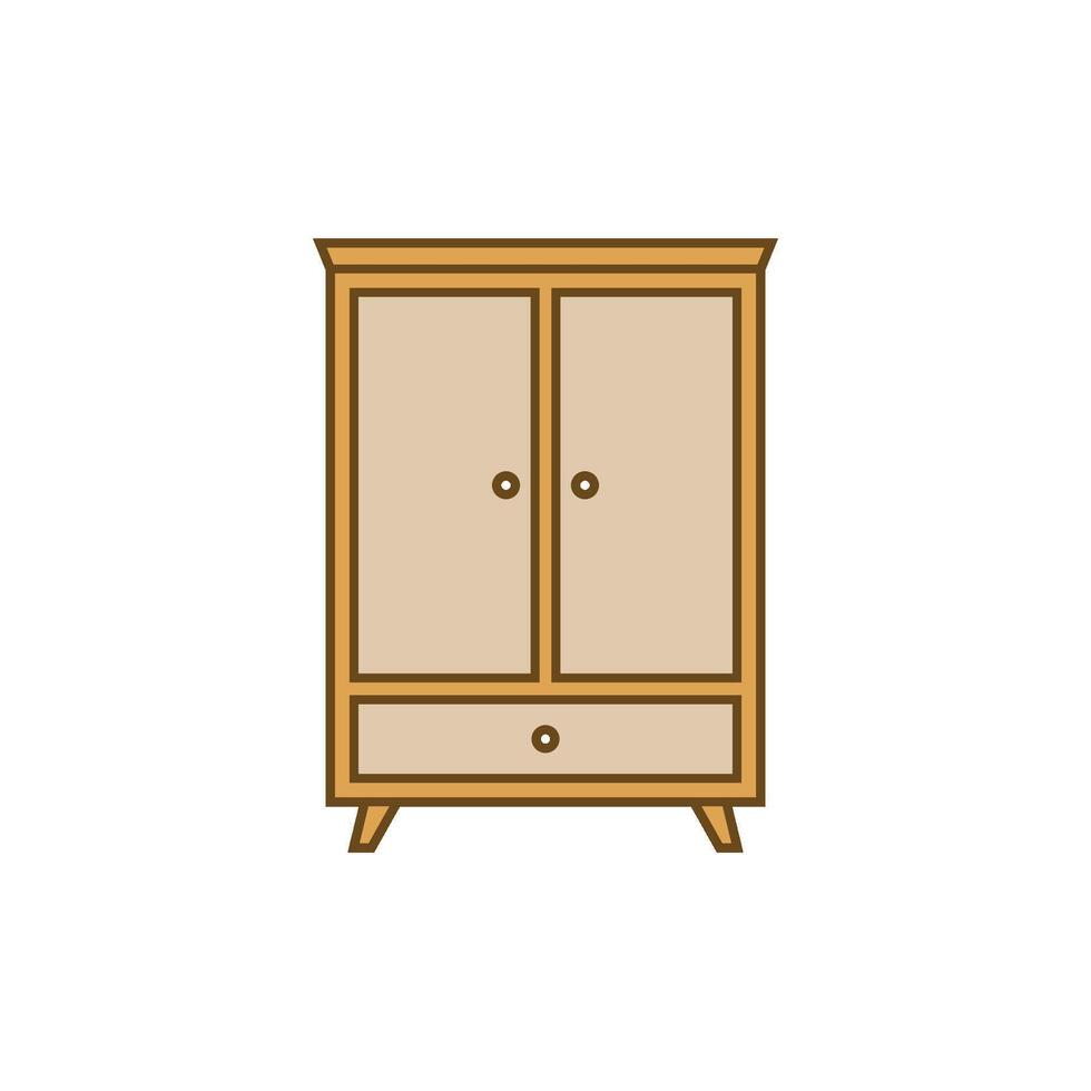 cabinet tiroirs icône modèle illustration conception vecteur