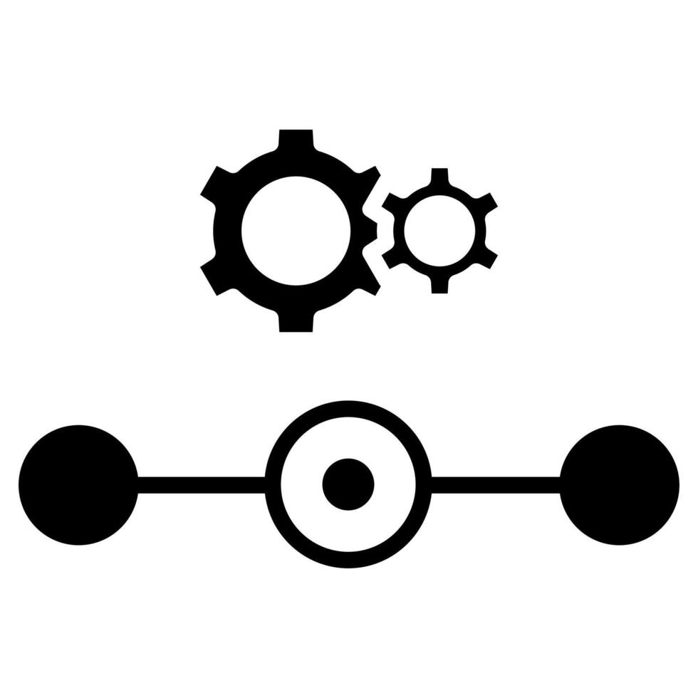 processus rationalisation icône ligne illustration vecteur