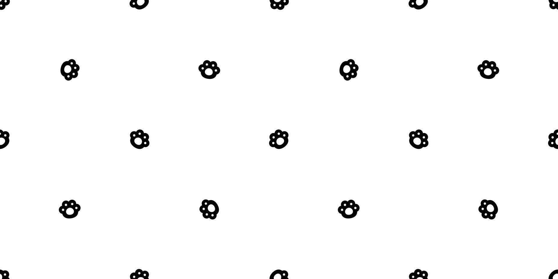 chien patte sans couture modèle empreinte chat français bouledogue dessin animé isolé tuile Contexte répéter fond d'écran écharpe griffonnage illustration conception vecteur