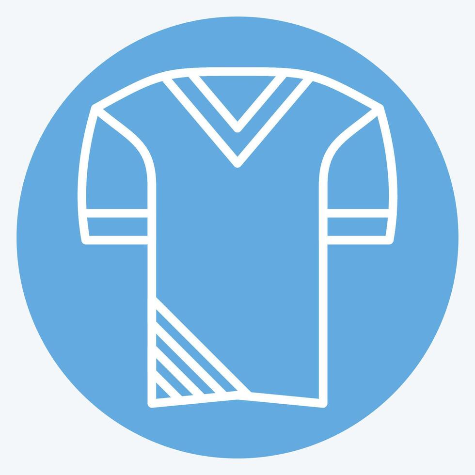 icône uniforme. en relation à Football symbole. bleu yeux style. Facile conception illustration vecteur