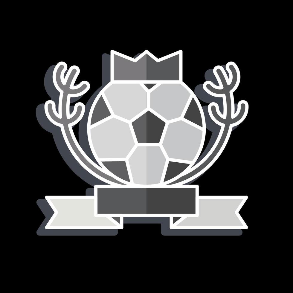 icône championnat. en relation à Football symbole. brillant style. Facile conception illustration vecteur