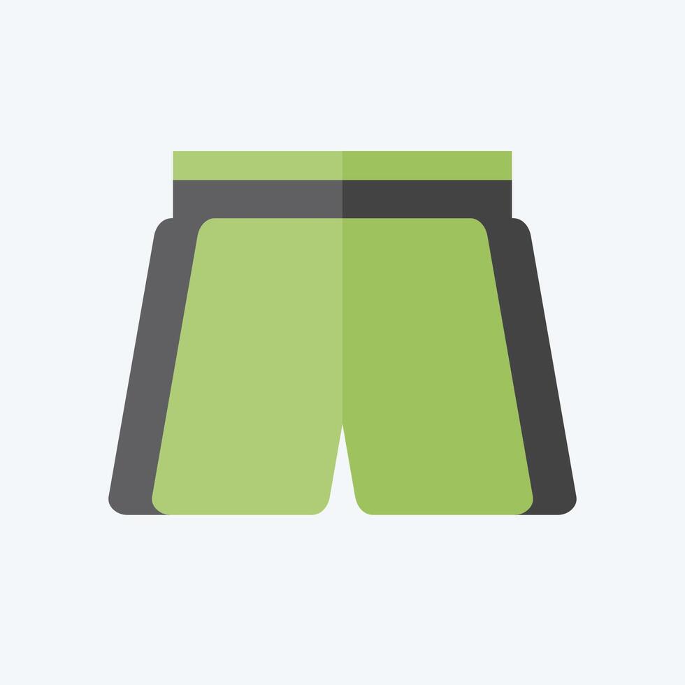 icône Football pantalon. en relation à Football symbole. plat style. Facile conception illustration vecteur