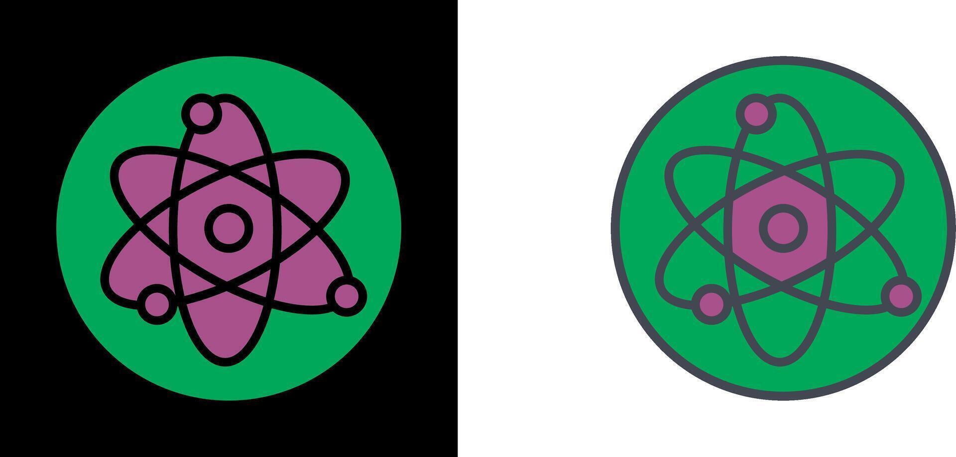 conception d'icône d'atome vecteur
