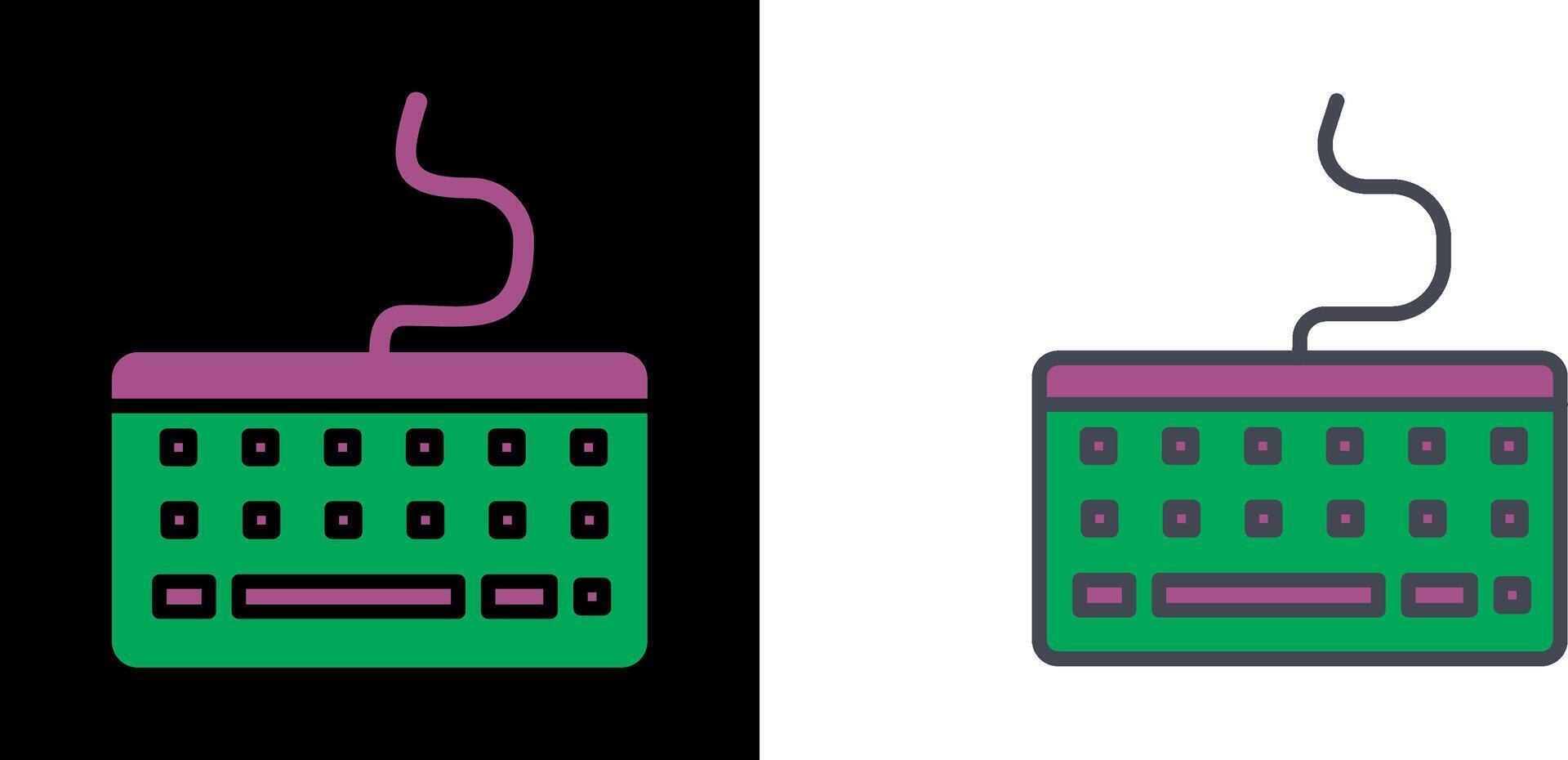 conception d'icône de clavier vecteur