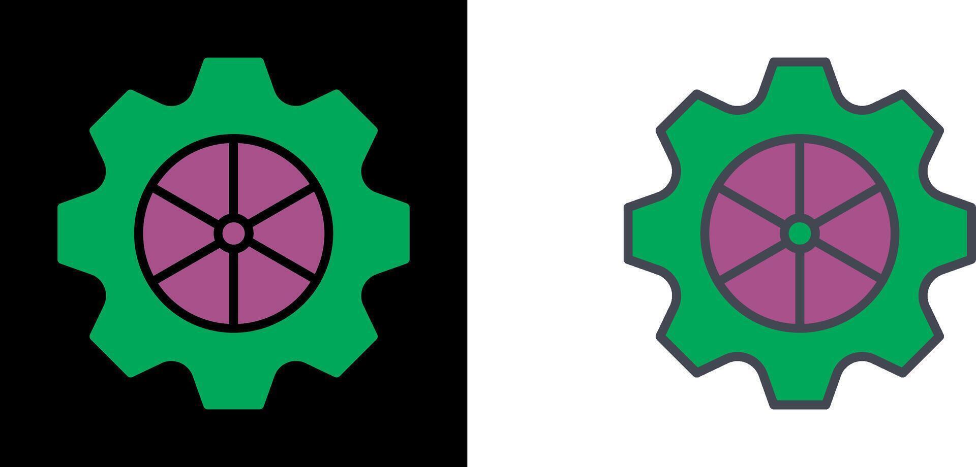 conception d'icône de roue vecteur