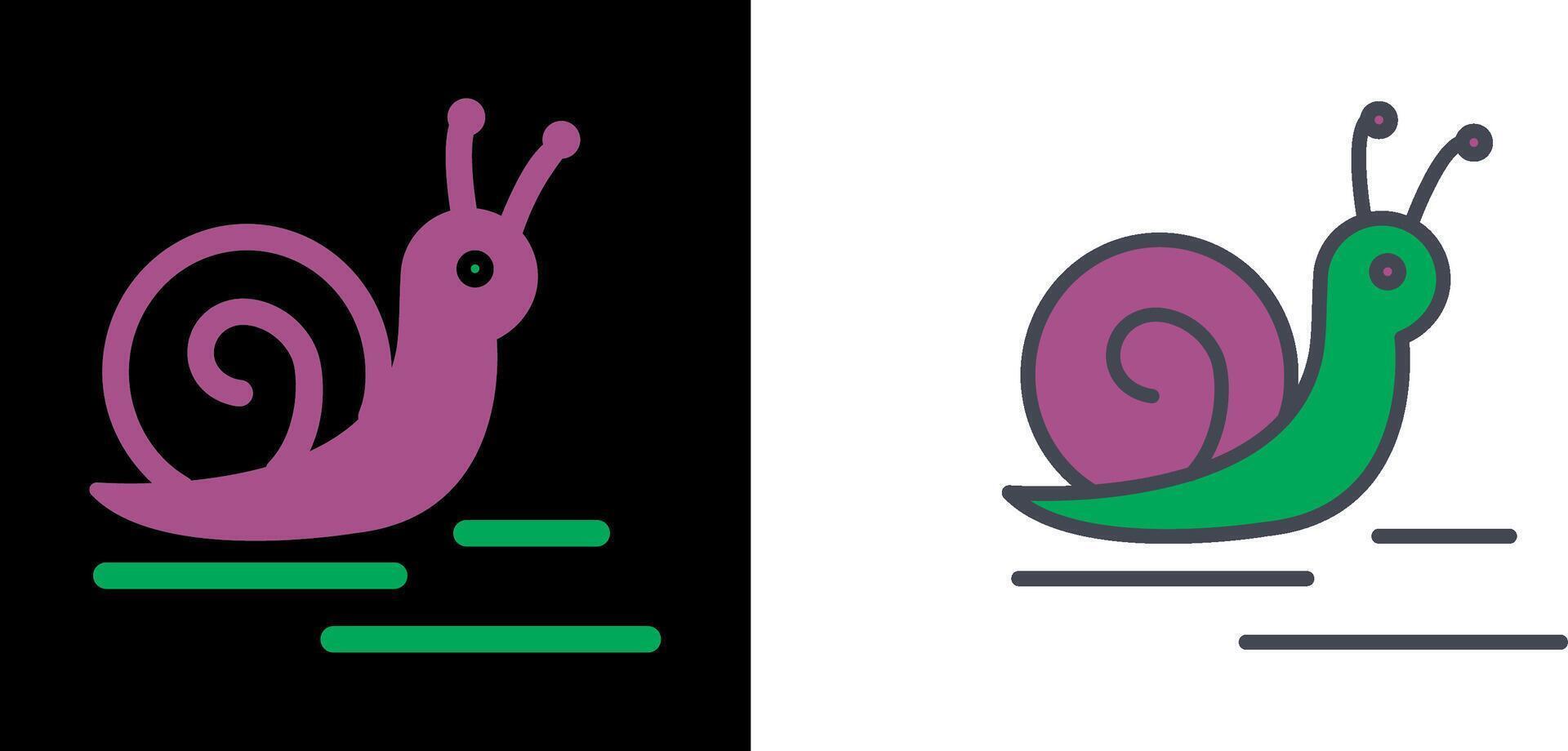 escargot icône conception vecteur