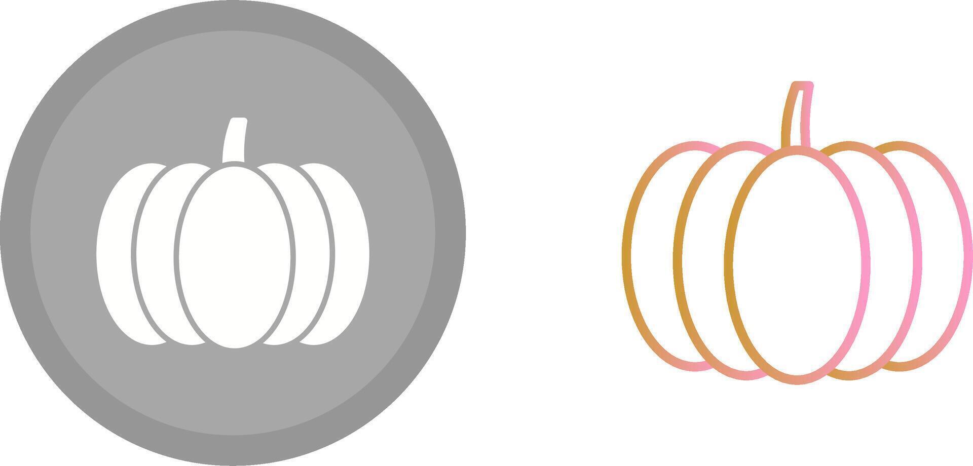 conception d'icône de citrouille vecteur