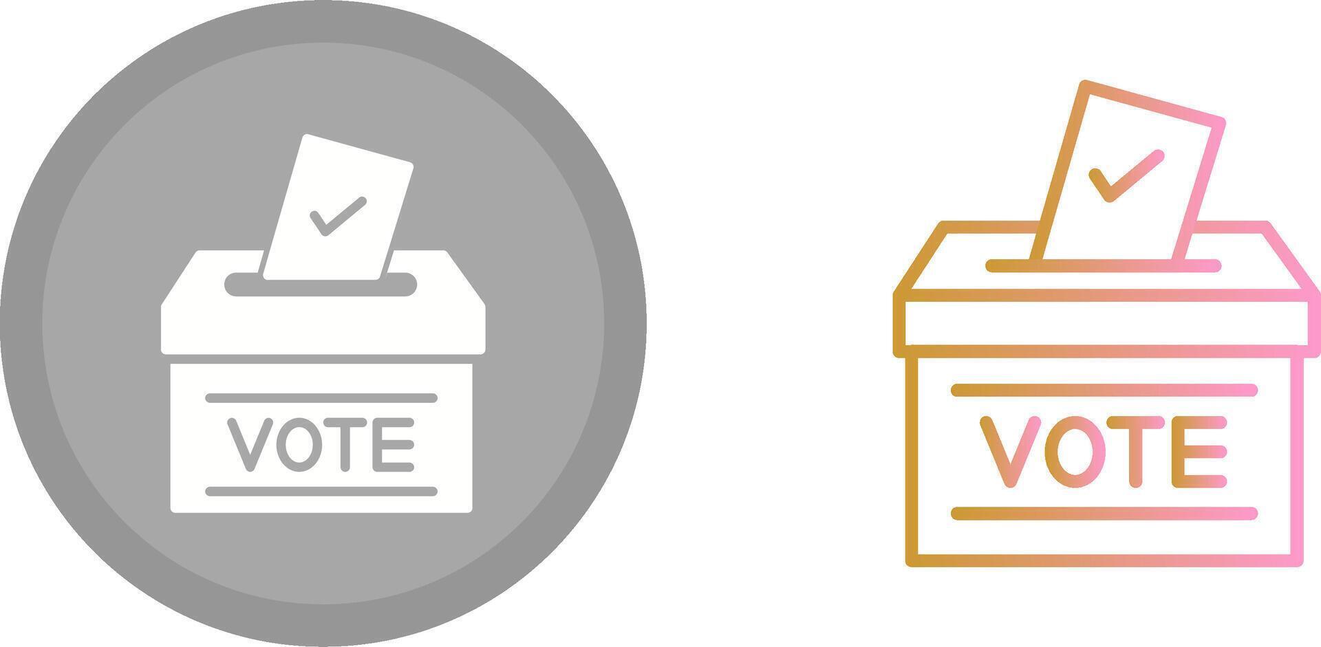 conception d'icône de bulletin de vote vecteur