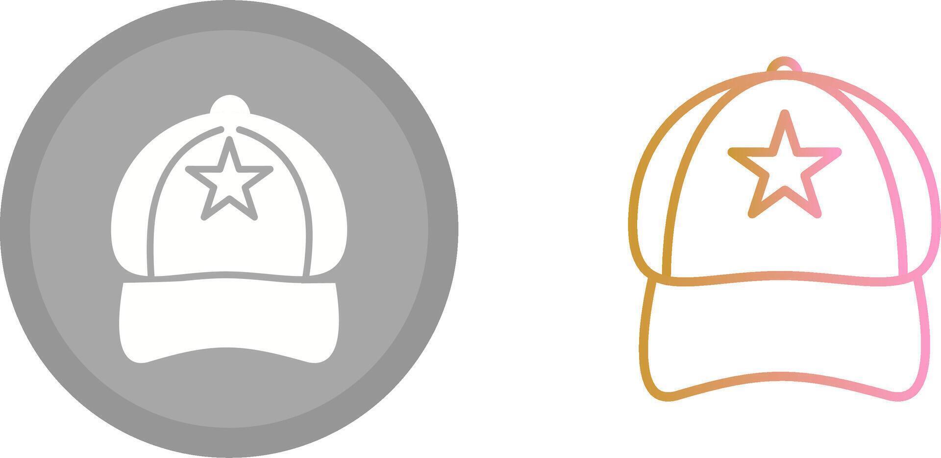 conception d'icône de casquette vecteur