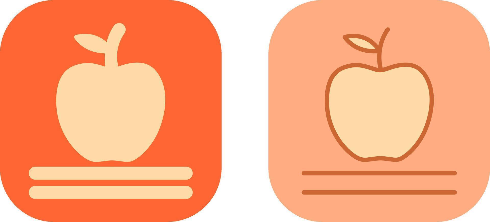 conception d'icône de pomme vecteur
