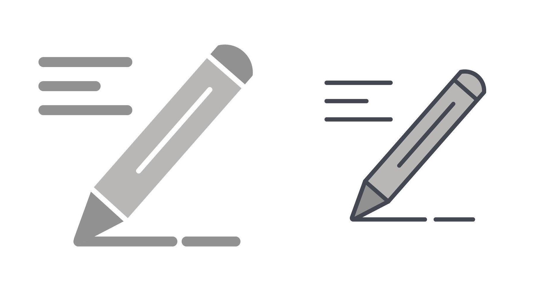 conception d'icône de crayon vecteur