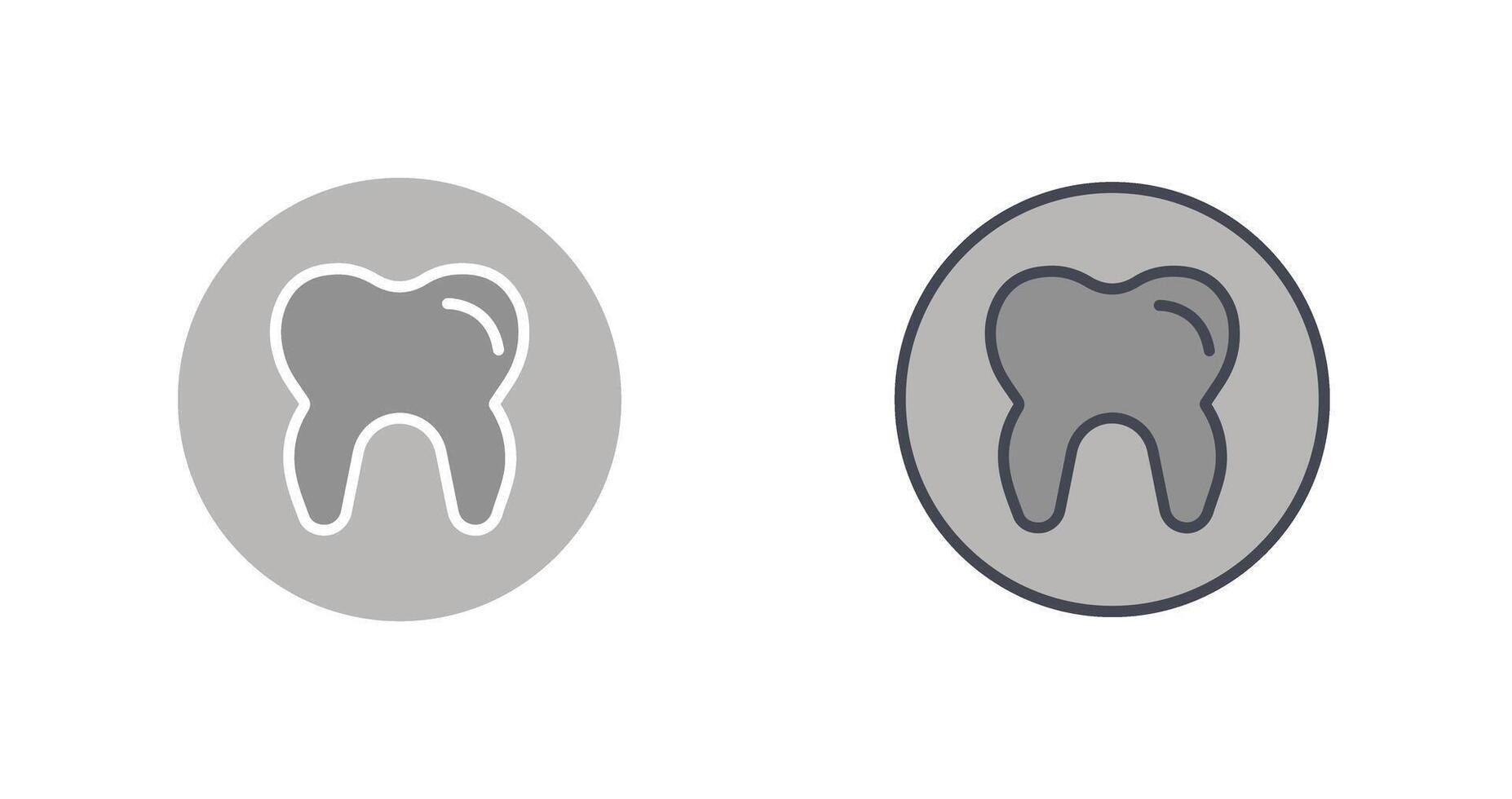 conception d'icône de dents vecteur