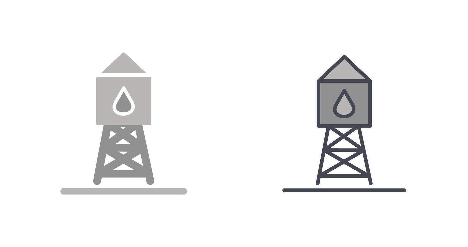 conception d'icône de château d'eau vecteur