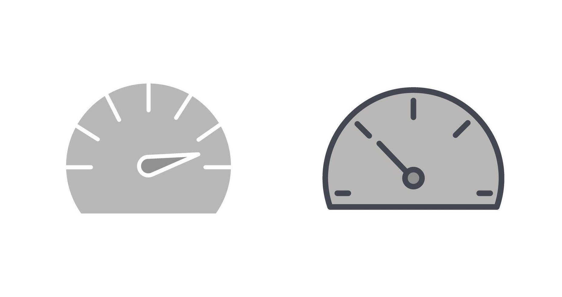 conception d'icône de compteur de vitesse vecteur