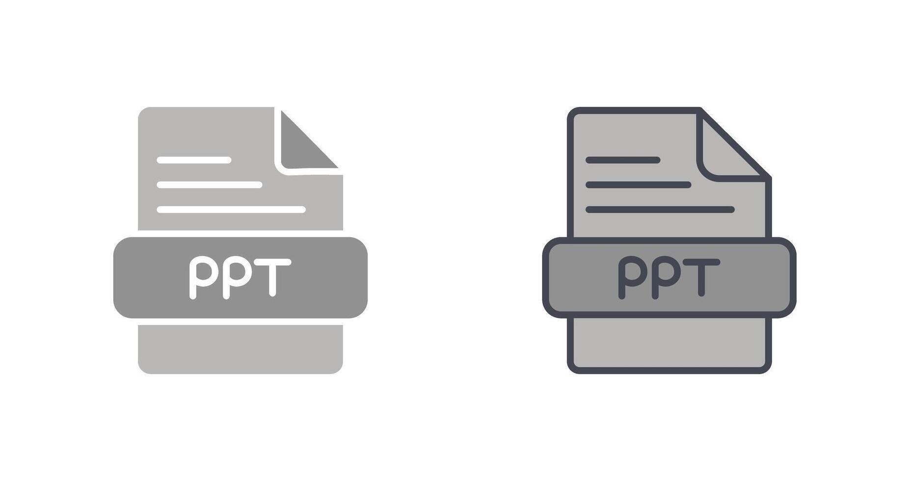 ppt icône conception vecteur