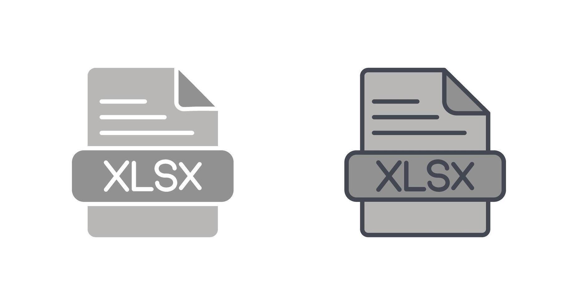 xlsx icône conception vecteur