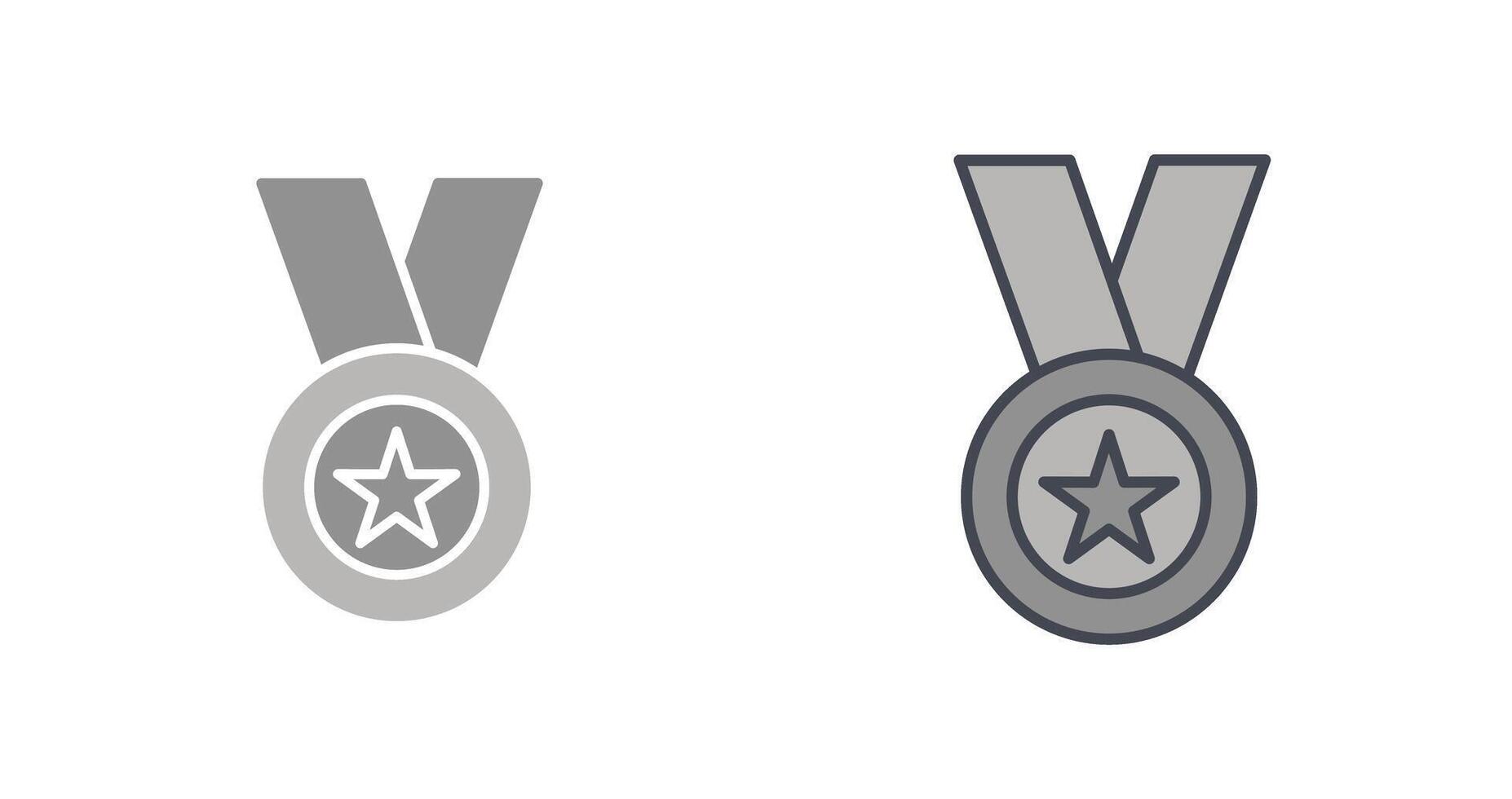 conception d'icône de médaille vecteur