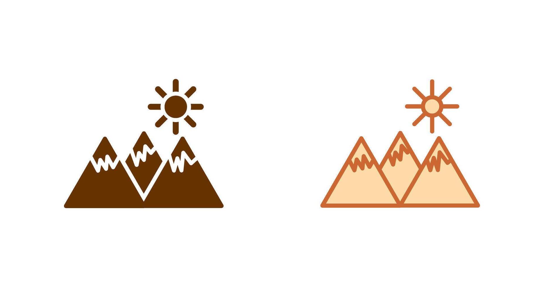 conception d'icône de montagne vecteur