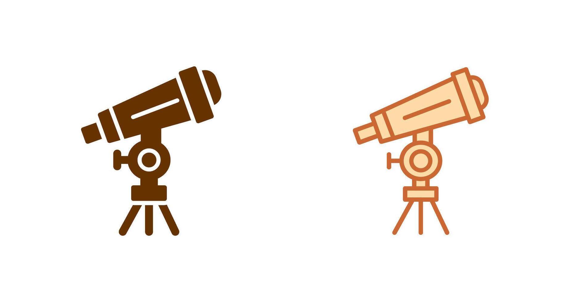 conception d'icône de télescope vecteur