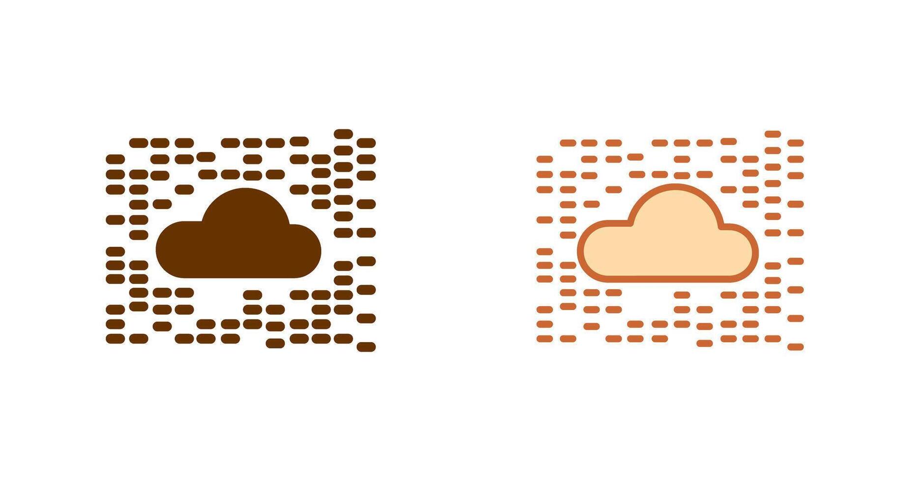 conception d'icône de nuage vecteur