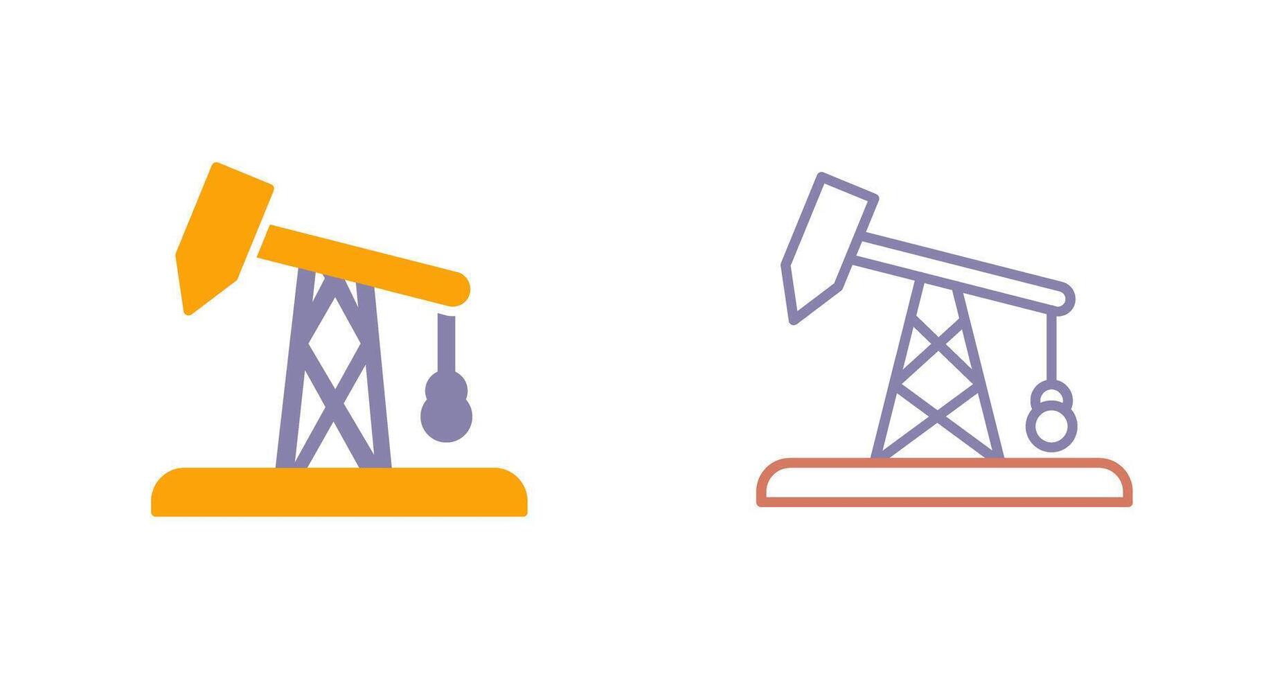 Pumpjack icône conception vecteur