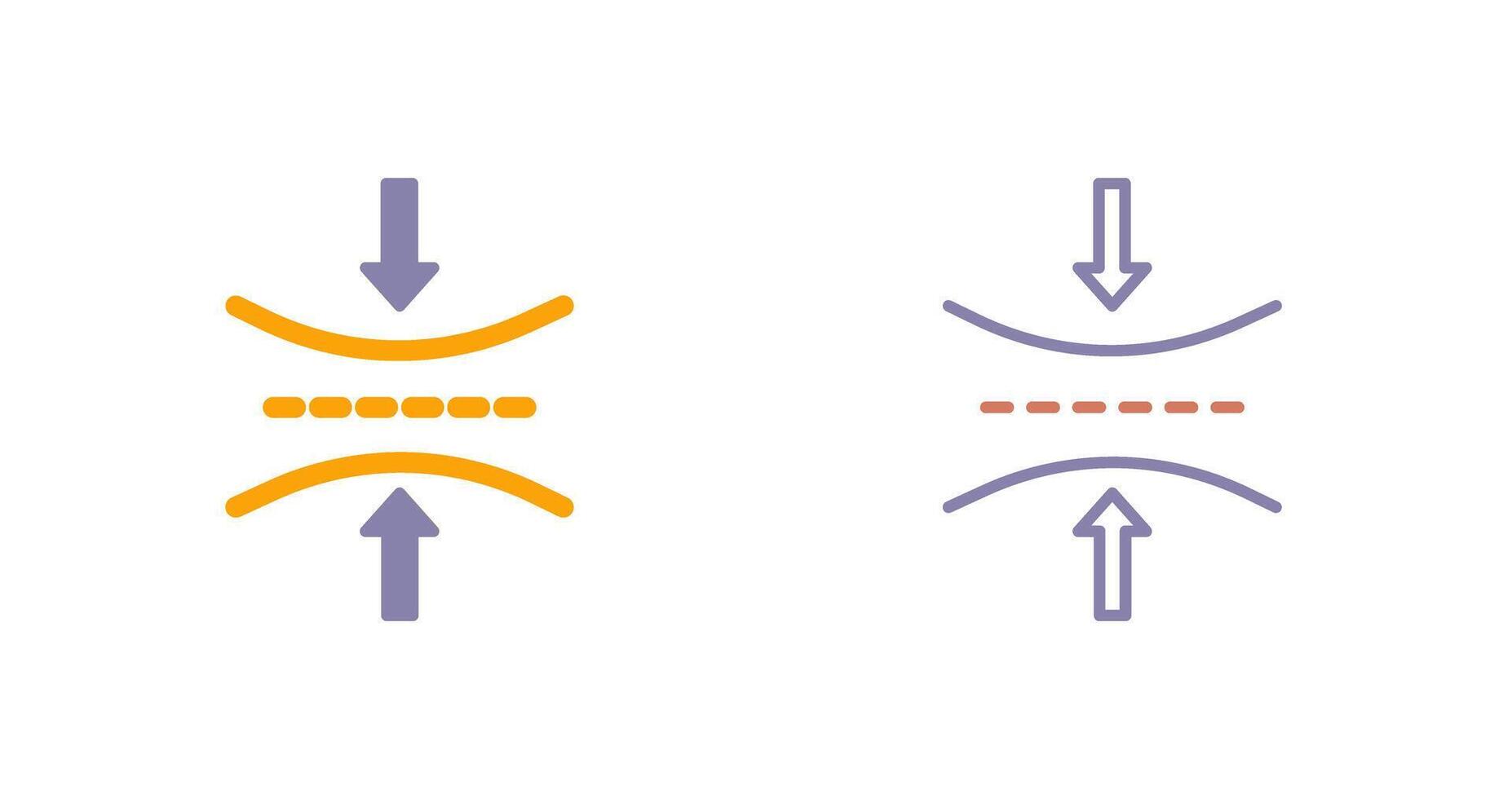 élasticité icône conception vecteur