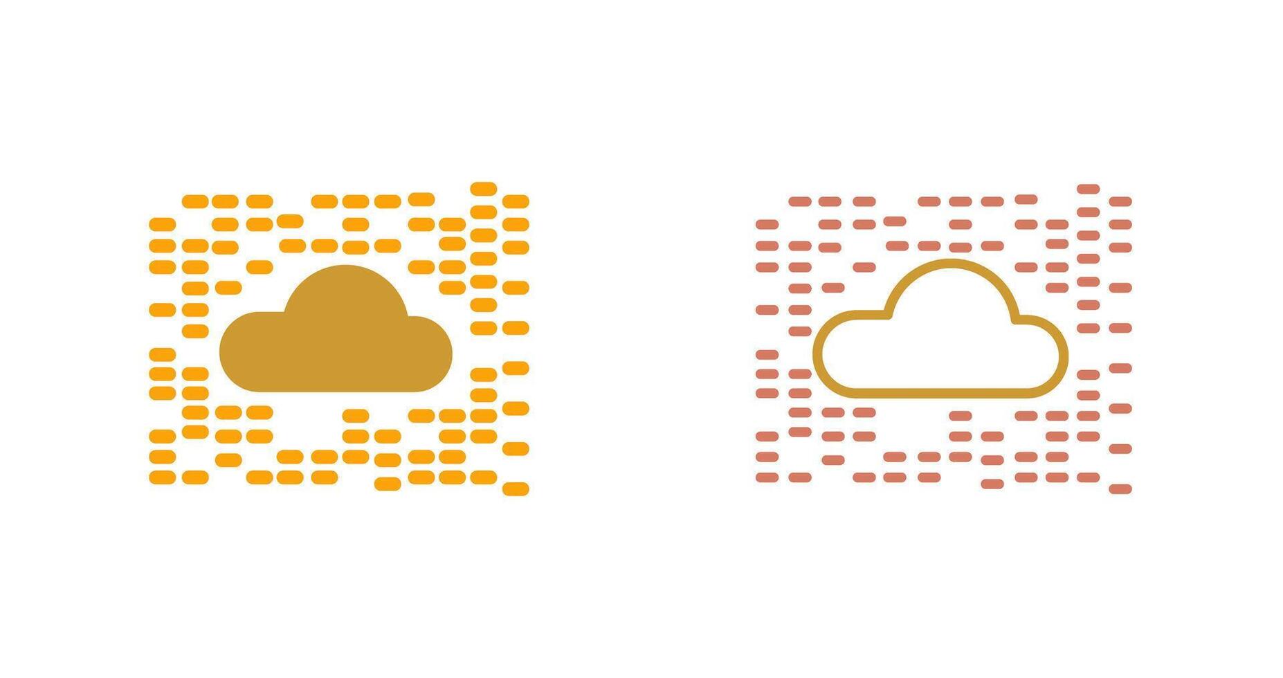 conception d'icône de nuage vecteur