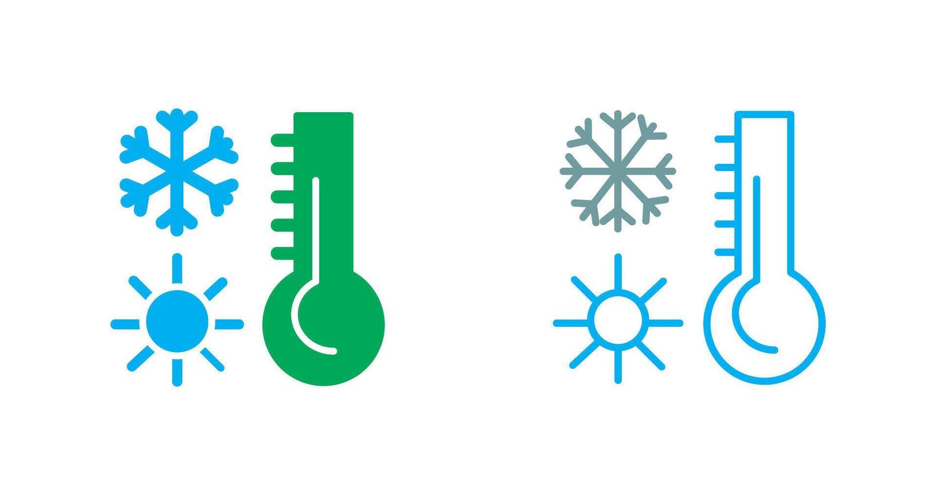 conception d'icône de thermomètre vecteur