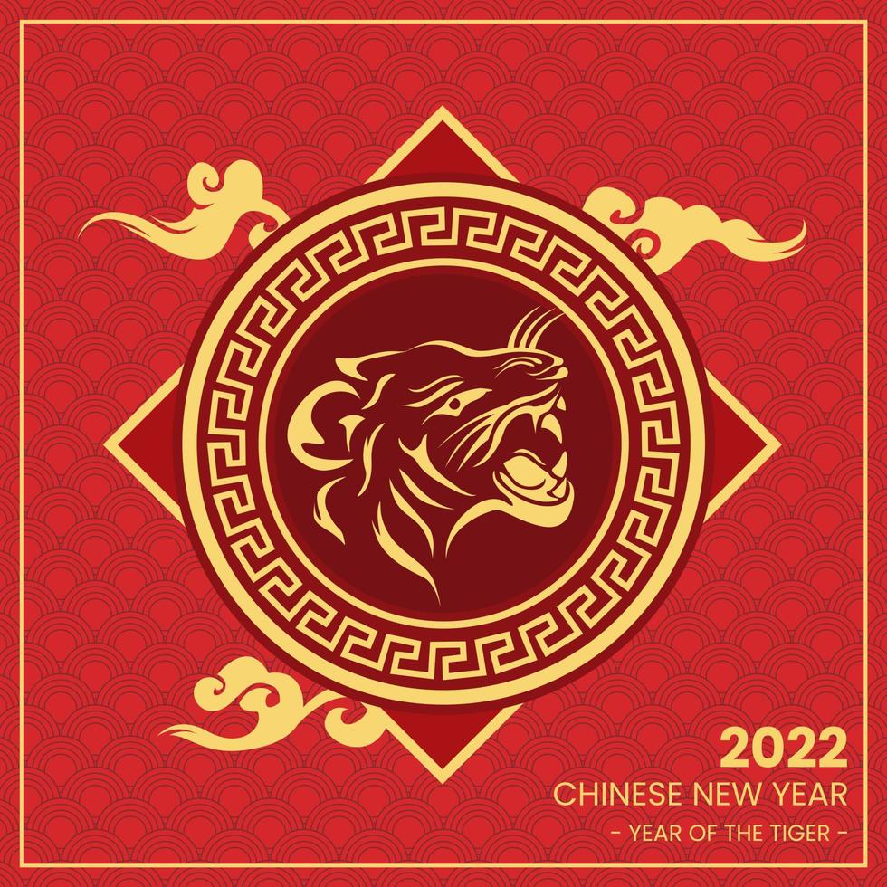 bannière du nouvel an chinois 2022 vecteur