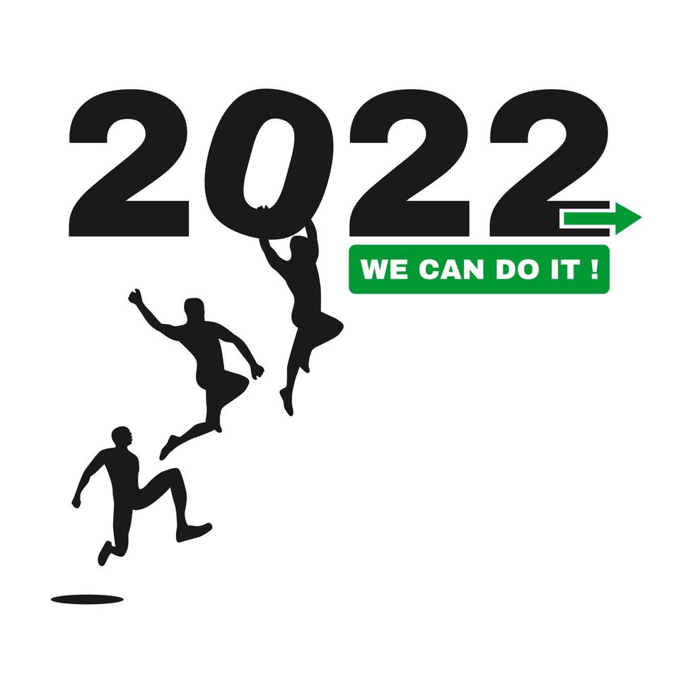 Campagne 2022 positif vecteur