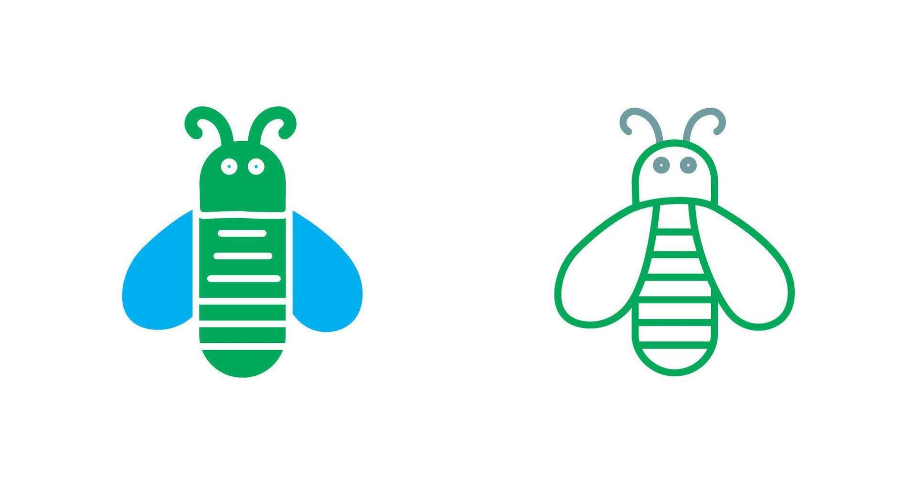 conception d'icône d'abeille vecteur