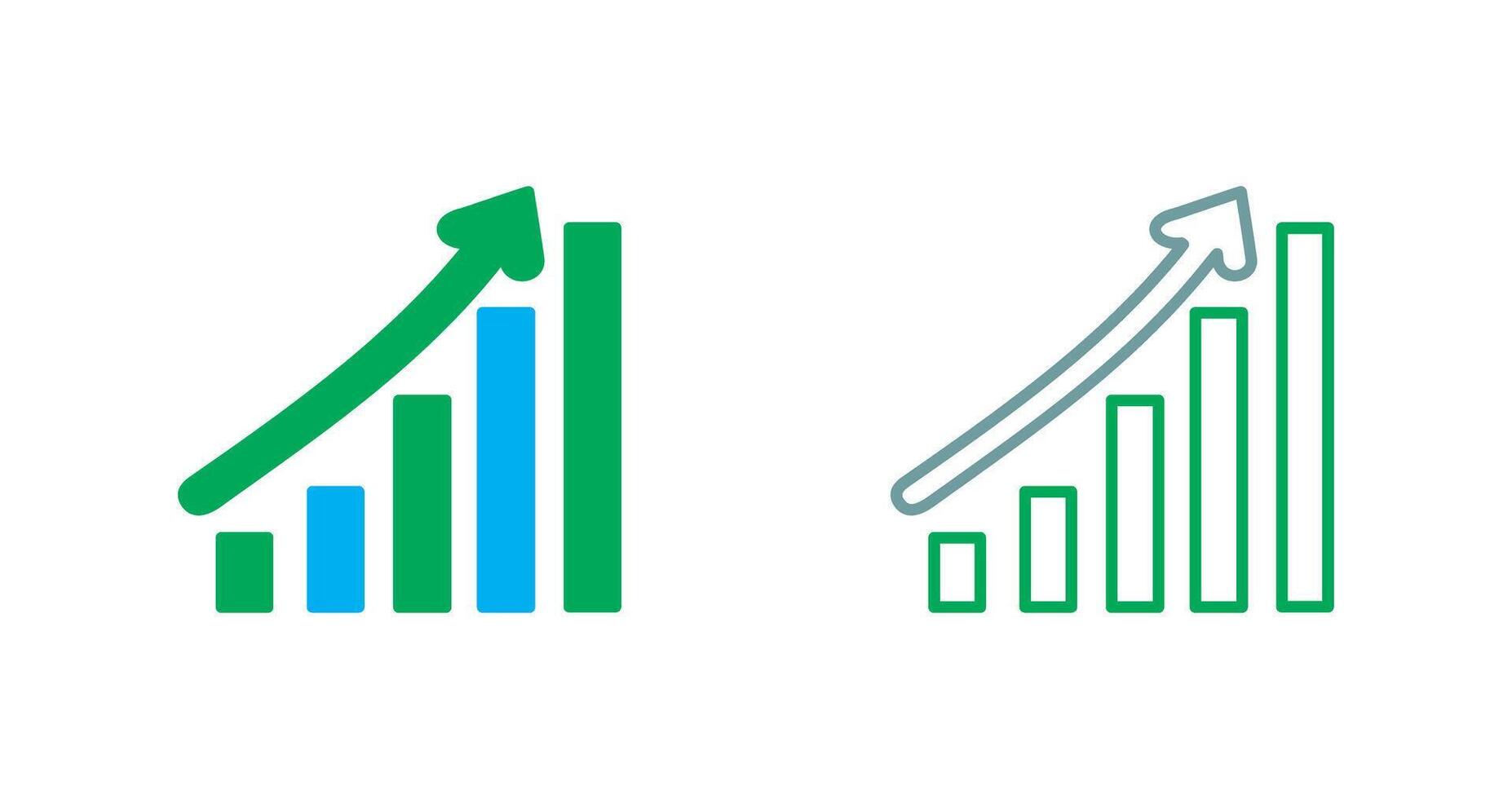 conception d'icône de statistiques vecteur