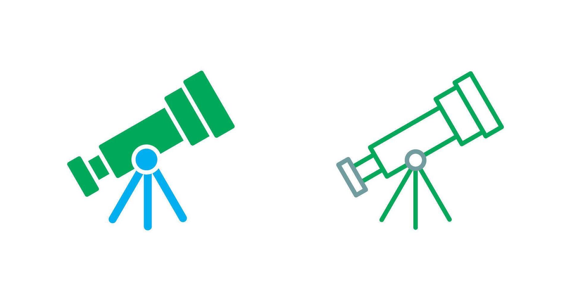 conception d'icône de télescope vecteur