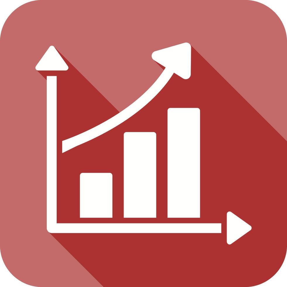 icône de statistiques en hausse vecteur