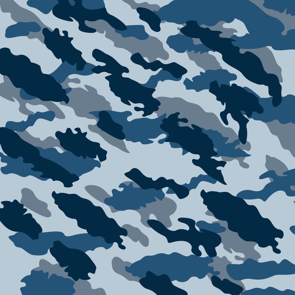 Camouflage bleu rayures abstraites modèle sans couture marine illustration vectorielle militaire vecteur