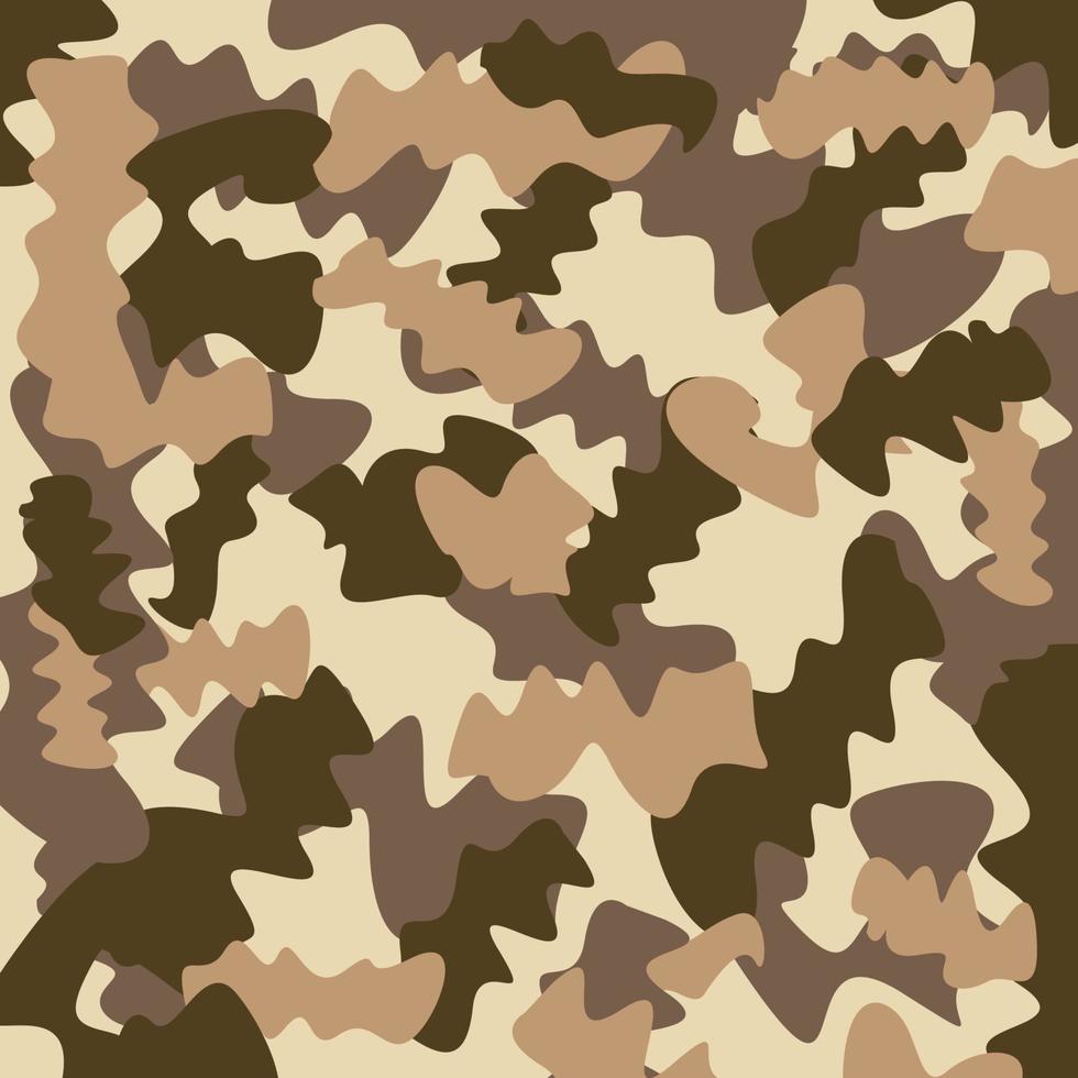 Résumé des rayures de camouflage marron du désert modèle sans couture illustration vectorielle militaire vecteur