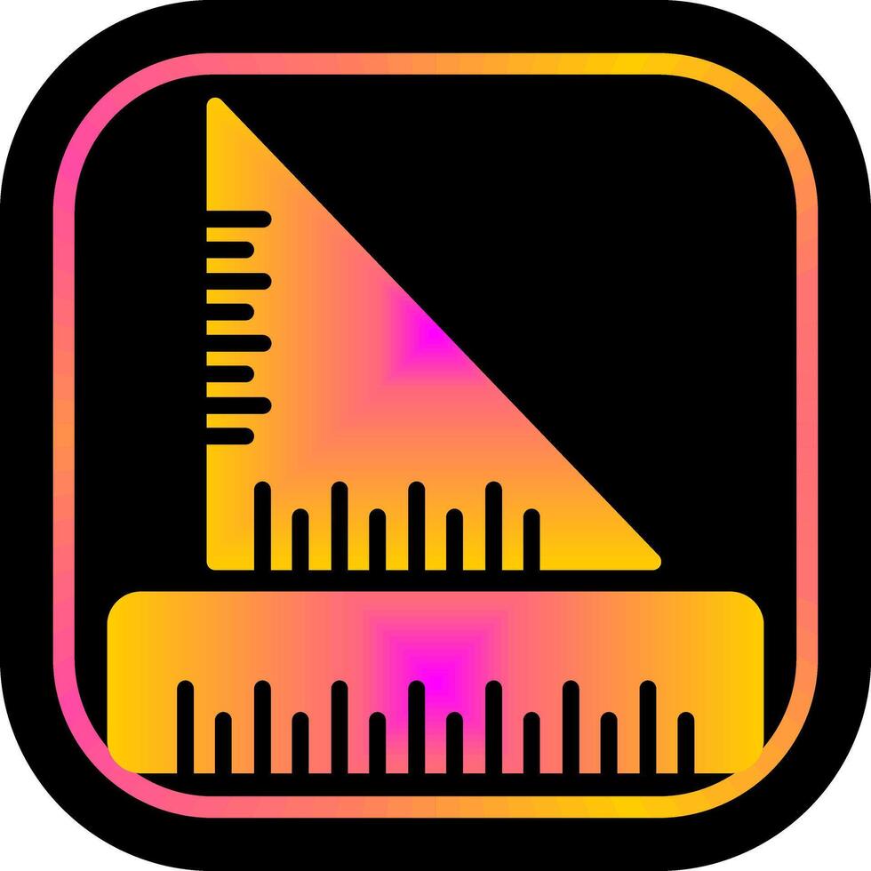 conception d'icône de règle vecteur