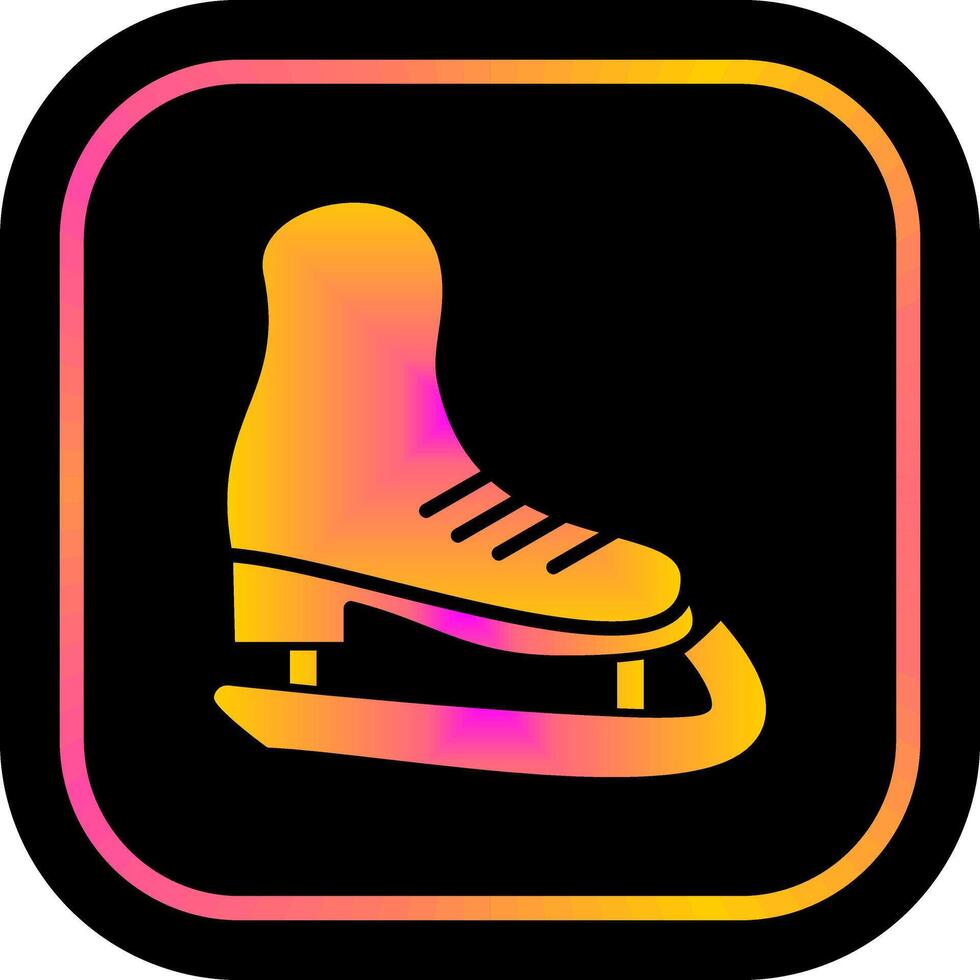 conception d'icône de patins vecteur