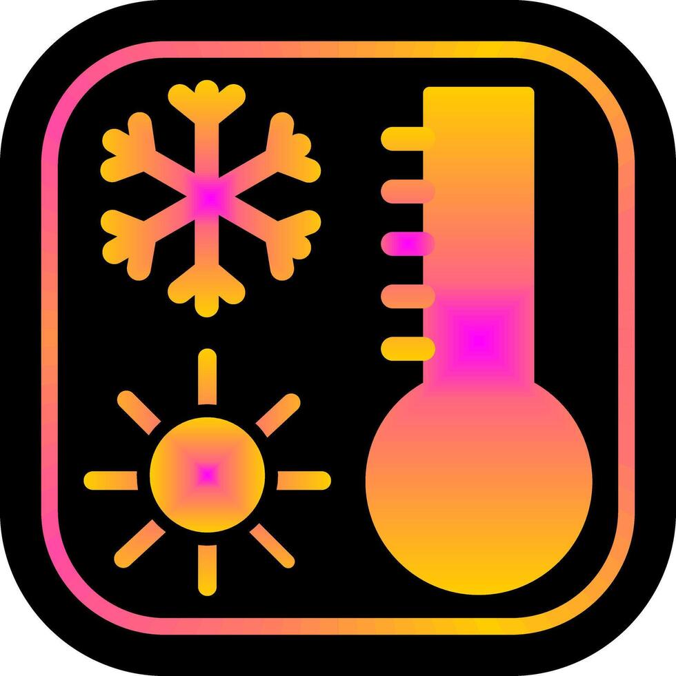 conception d'icône de thermomètre vecteur