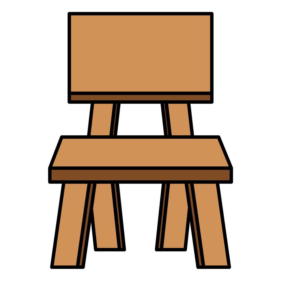 illustration de chaise de dessin animé.vector vecteur